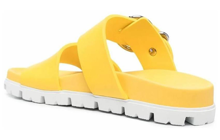 (W) Prada Fashion Rubber Slide 'Yellow' 圖 4