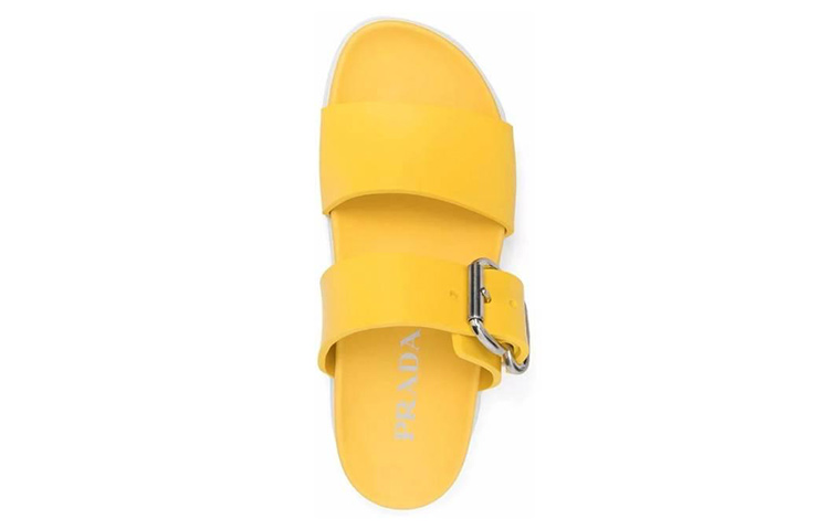 (W) Prada Fashion Rubber Slide 'Yellow' 圖 5