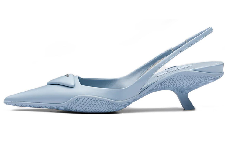 (Women) Prada Fashion Sandals 'Blue Patent Leather with Back Strap' 1I565M_055_F0076_F_A045