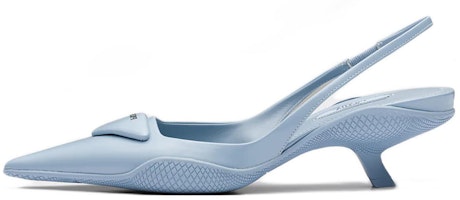 (Women) Prada Fashion Sandals 'Blue Patent Leather with Back Strap' 1I565M_055_F0076_F_A045 (Women) Prada Fashion Sandals 'Blue Patent Leather with Back Strap' 1I565M_055_F0076_F_A045