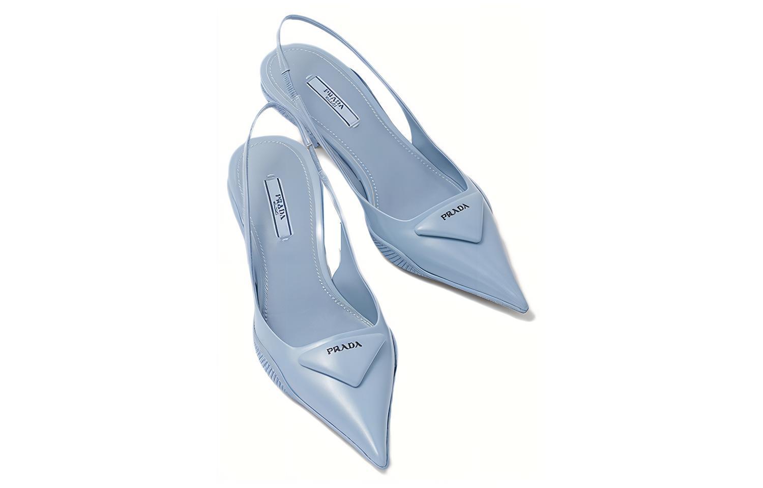 Shop (W) 프라다 블루 에나멜 백 스트랩 패션 샌들 1I565M_055_F0076_F_A045