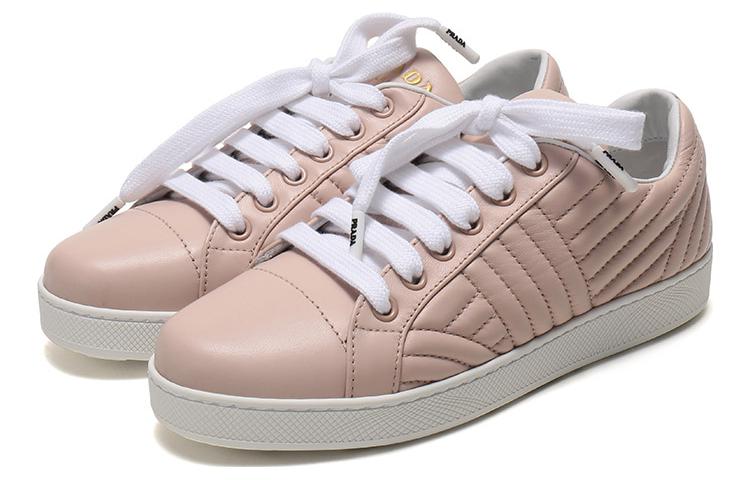(W) Prada Fashion Sneakers 'Apricot Leather' 圖 3