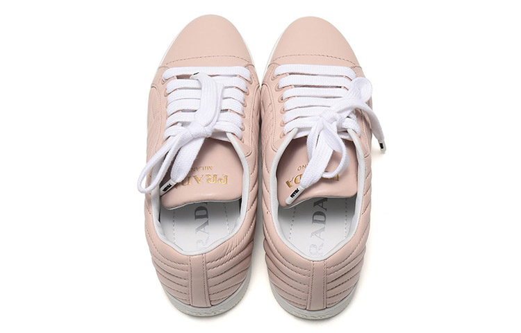 (W) Prada Fashion Sneakers 'Apricot Leather' 圖 4