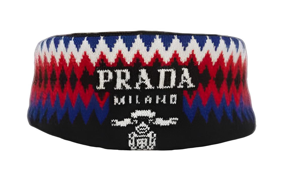 (Women) PRADA Fashionable Multi-Color Fabric Headband for Women. 1IE0222D13F0002