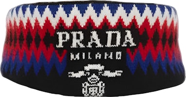 (Women) PRADA Fashionable Multi-Color Fabric Headband for Women. 1IE0222D13F0002 (Women) PRADA Fashionable Multi-Color Fabric Headband for Women. 1IE0222D13F0002