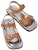 (W) Sandal Fesyen Prada Flat Buckle 'Kulit Hujung Empat Segi Coklat' 1X849M_248_F0P9G_F_D020