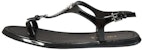 (W) Prada Sandal Gesper Rata 'Fesyen Hitam' 1X282H-JHR-F0002