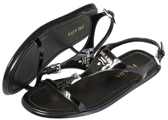 (Women) Prada Flat Buckle Sandal 'Black Fashion' 1X282H-JHR-F0002 Shop (Women) Prada Flat Buckle Sandal 'Black Fashion' 1X282H-JHR-F0002