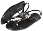 Shop (W) Prada Sandal Gesper Rata 'Fesyen Hitam' 1X282H-JHR-F0002