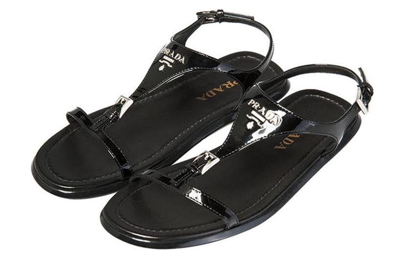Purchase (W) Prada Sandal Gesper Rata 'Fesyen Hitam' 1X282H-JHR-F0002