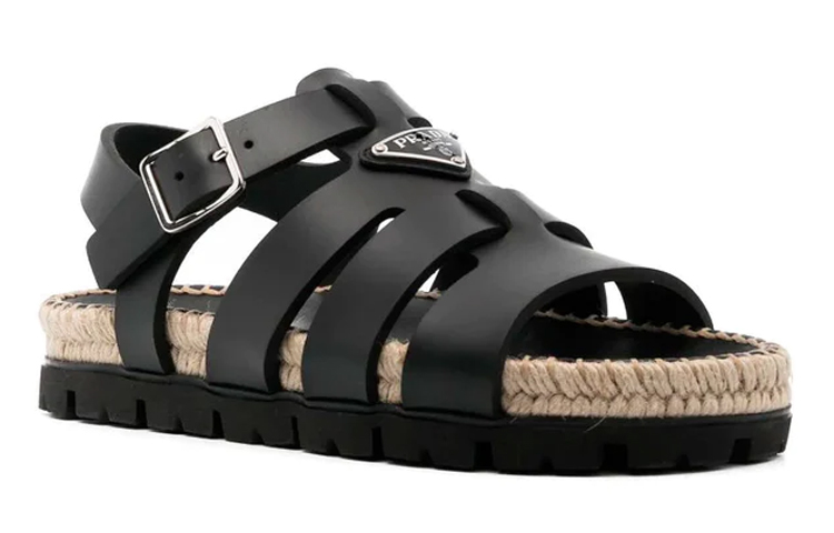 Order (W) Sandal Prada Flat Buckle 'Fashion Black' 1X050N_3LMV_F030_F0002