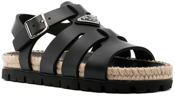 Order (Women) Prada Flat Buckle Sandal 'Fashion Black' 1X050N_3LMV_F030_F0002
