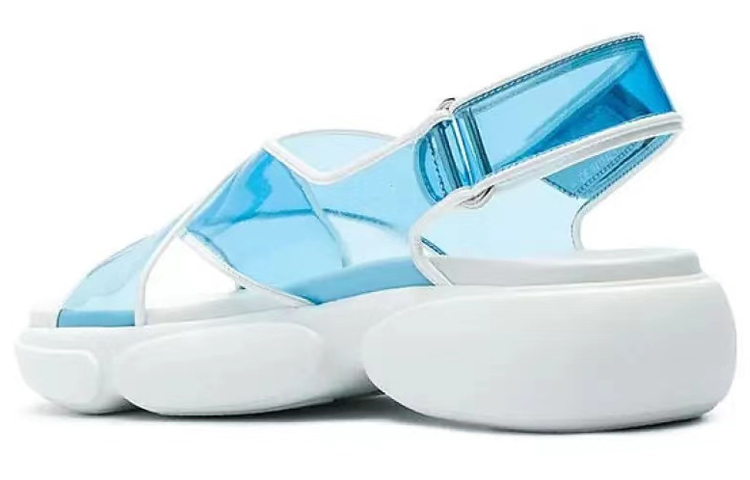 Lookbook (W) Prada Platte Fashion Sandalen ''Blauw'' 1X470L_3AAU_F0012_F_040