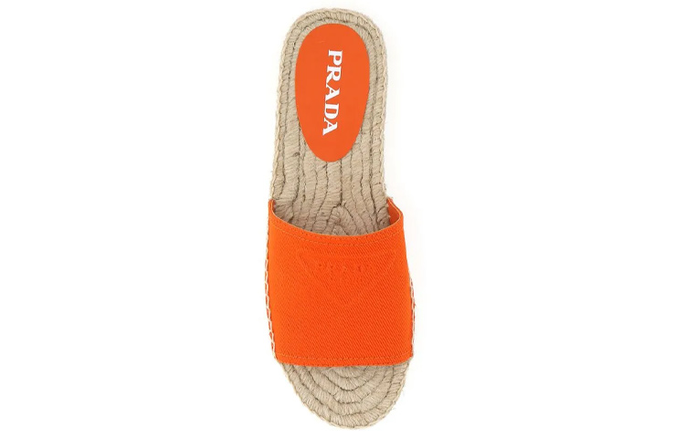 (W) Prada Flat Fashion Slippers 'Orange' 圖 4