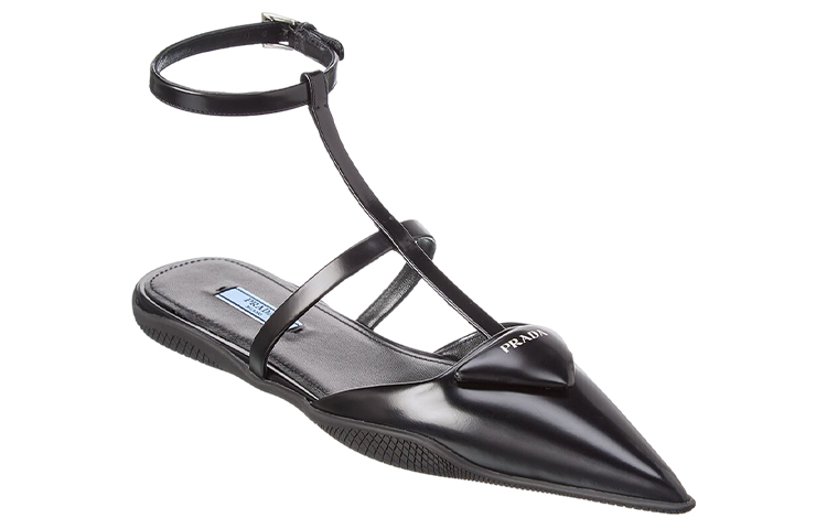 (W) Prada Flat Mules 'Black Leather' 圖 4