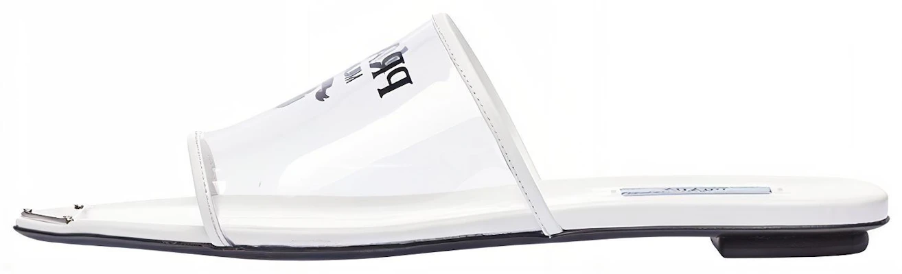 (W) Prada Platte Sandalen ''Logo Print - Wit'' 1XX636_3LK3_F0009_F_005 Buy (W) Prada Platte Sandalen ''Logo Print - Wit'' 1XX636_3LK3_F0009_F_005