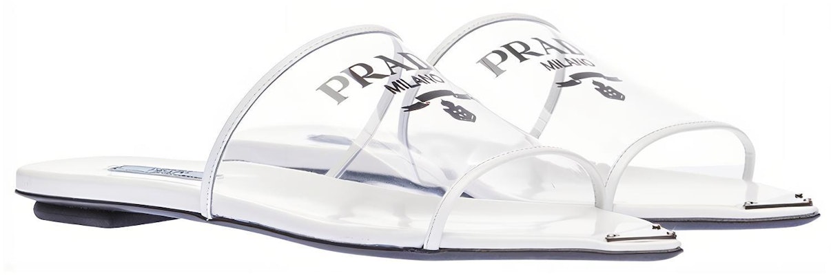 (Women) Prada Flat Sandals 'Logo Print - White' 1XX636_3LK3_F0009_F_005 Order (Women) Prada Flat Sandals 'Logo Print - White' 1XX636_3LK3_F0009_F_005