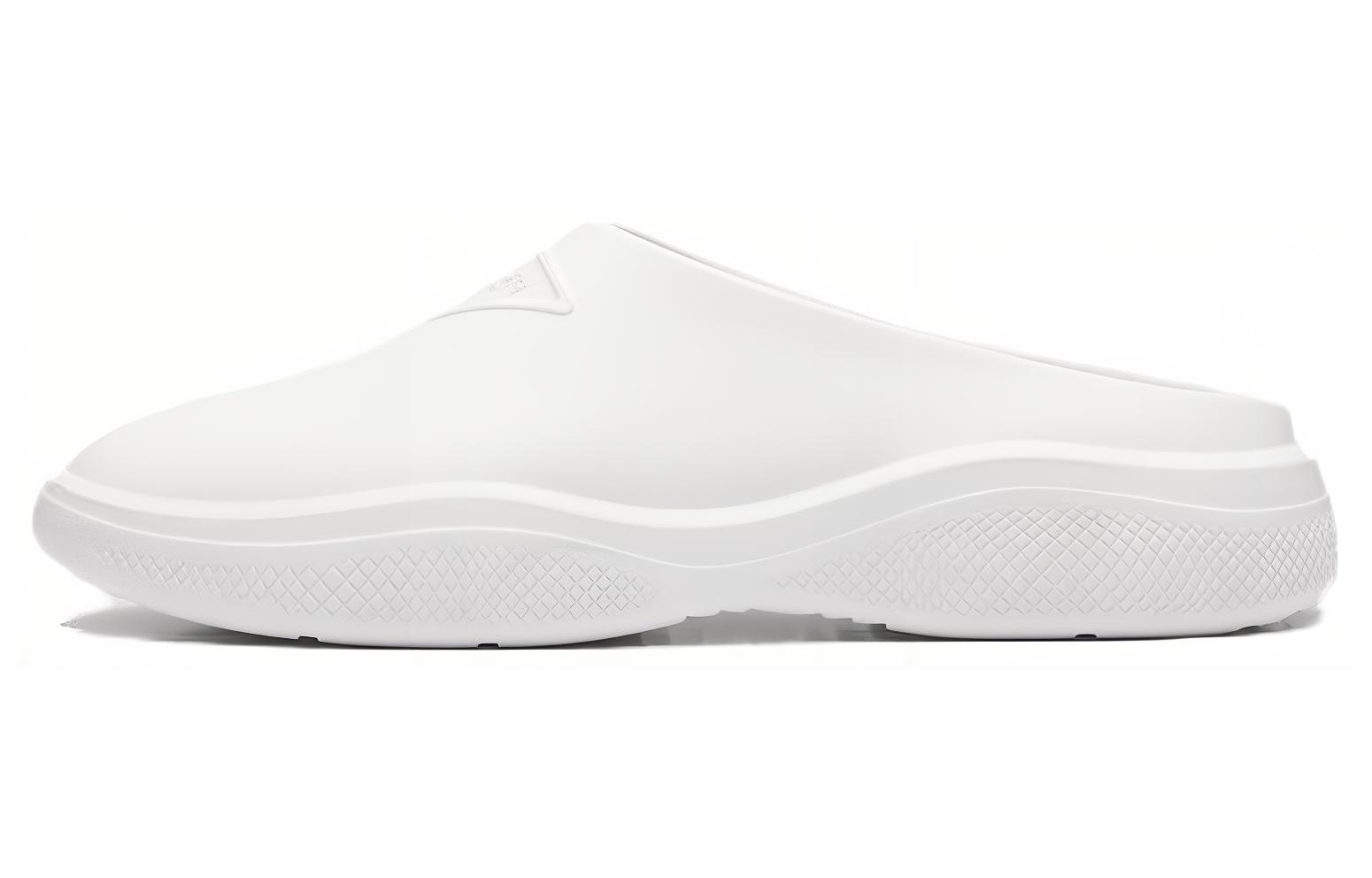 (W) Prada Foam Rubber Mules 'White'