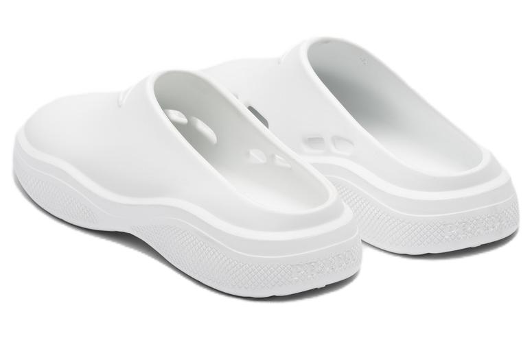 (W) Prada Foam Rubber Mules 'White' 圖 4