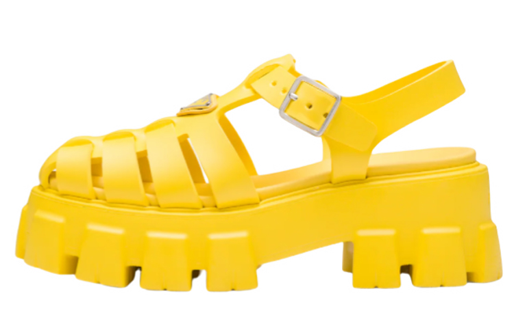 (W) Prada Foam Rubber Sandal 'Sunlight Yellow'