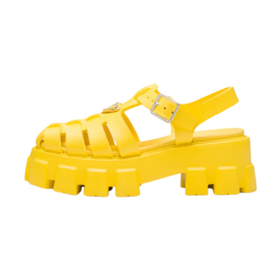(W) Prada Foam Rubber Sandal 'Sunlight Yellow'