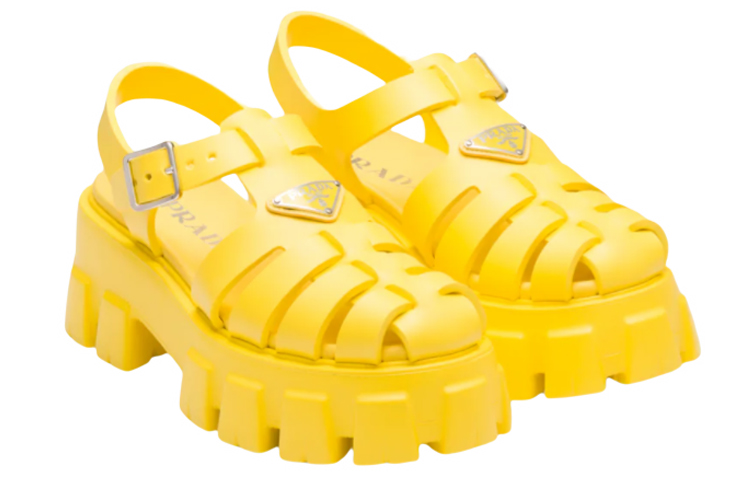 (W) Prada Foam Rubber Sandal 'Sunlight Yellow' 圖 2