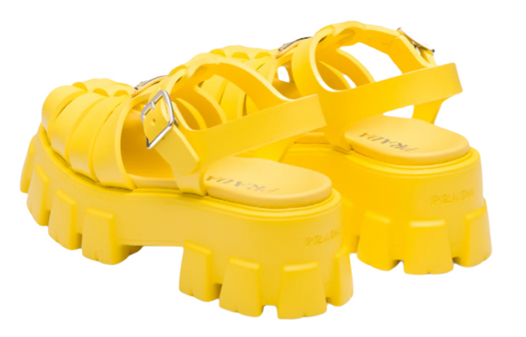 (W) Prada Foam Rubber Sandal 'Sunlight Yellow' 圖 3
