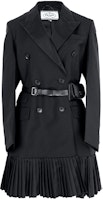 (Women) PRADA FW21 Black Belted Double-Breasted Long Sleeve Dress P587LK-1Y3J-F0806 (Women) PRADA FW21 Black Belted Double-Breasted Long Sleeve Dress P587LK-1Y3J-F0806