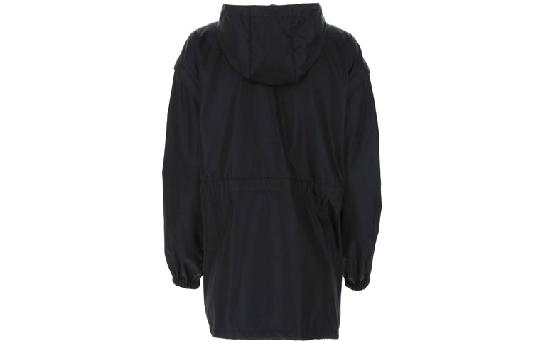 Lookbook (Women) PRADA FW21 Black Hooded Jacket with Detachable Sleeves. 291828-1WQ8-F00YE