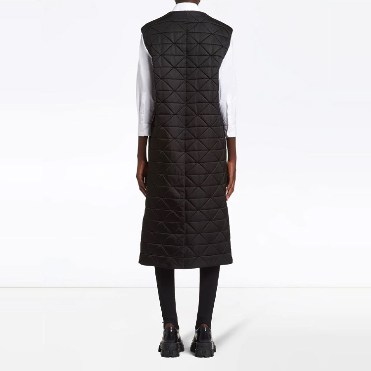 (Women) PRADA FW21 Black Sleeveless Dress with Logo Detail. 291923S2021WQ8-F0002 圖 4