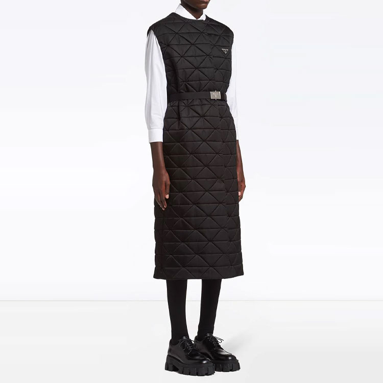 (Women) PRADA FW21 Black Sleeveless Dress with Logo Detail. 291923S2021WQ8-F0002 圖 5