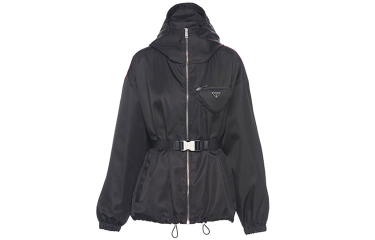 (Women) PRADA FW21 Re-Nylon Black Hooded Jacket 291964-1WQ8-F0002-S-212 圖 2