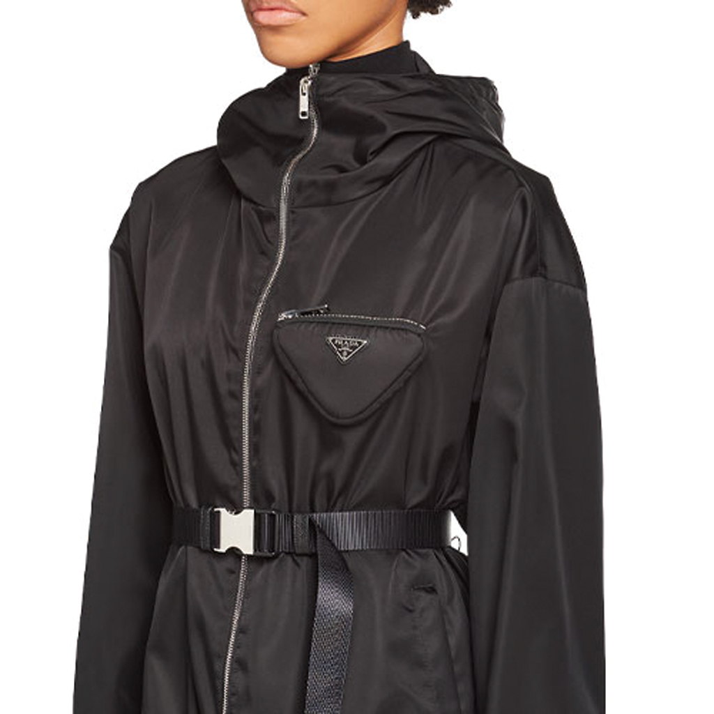 (Women) PRADA FW21 Re-Nylon Black Hooded Jacket 291964-1WQ8-F0002-S-212 圖 6