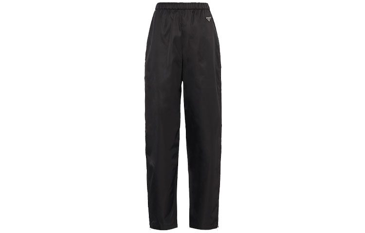 (Women) PRADA FW21 Straight-Cut Casual Trousers Black 22H867-1WQ8-F0002-S-221