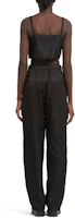 Shop (Women) PRADA FW21 Straight-Cut Casual Trousers Black 22H867-1WQ8-F0002-S-221