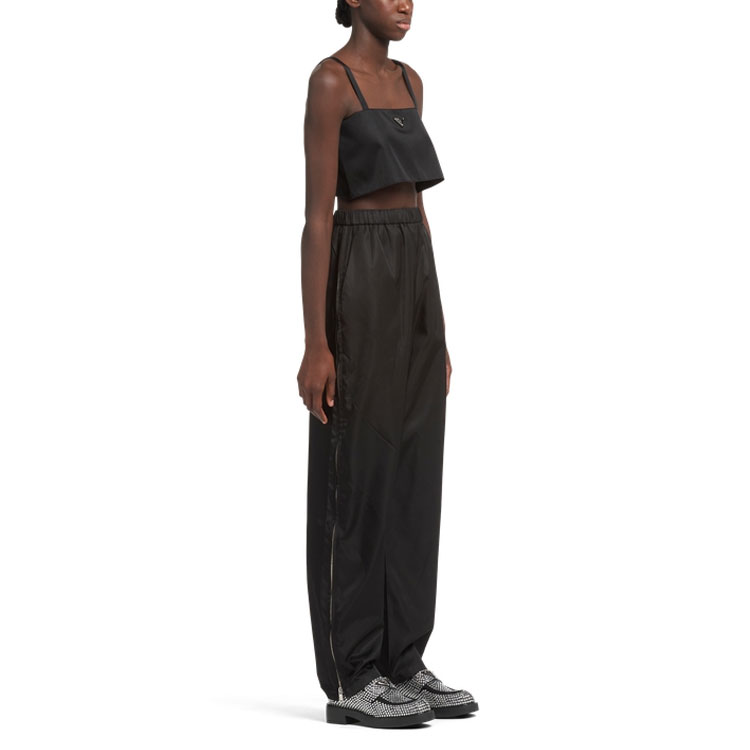 Purchase (Women) PRADA FW21 Straight-Cut Casual Trousers Black 22H867-1WQ8-F0002-S-221