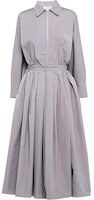 (Women) PRADA FW21 Zipper Umbrella Hem Long Sleeve Shirt Dress Grey P3D52-S211-1UCX-F0D65 (Women) PRADA FW21 Zipper Umbrella Hem Long Sleeve Shirt Dress Grey P3D52-S211-1UCX-F0D65