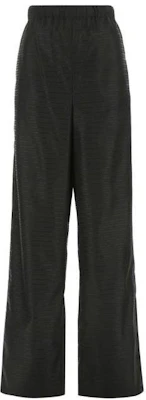 (Women) PRADA FW22 Black Elastic Waist Straight-Leg Casual Pants. 22H887-S222-11FCF-0-002 Order (Women) PRADA FW22 Black Elastic Waist Straight-Leg Casual Pants. 22H887-S222-11FCF-0-002