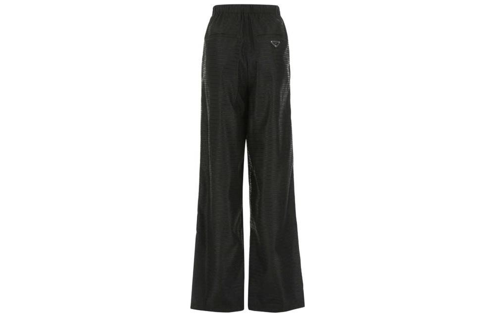 (Women) PRADA FW22  Black Elastic Waist Straight-Leg Casual Pants. 22H887-S222-11FCF-0-002 圖 3