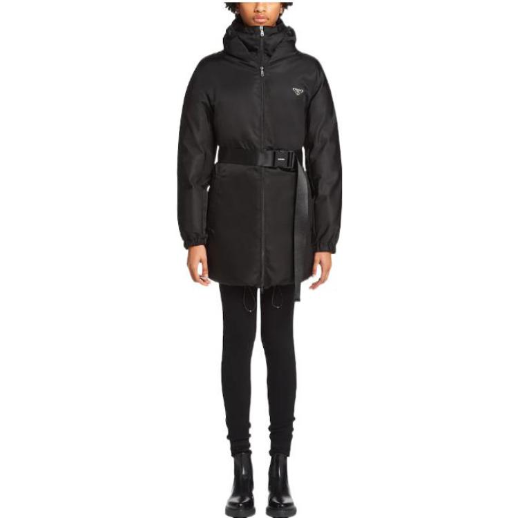 Lookbook (Women) PRADA FW22  Black Hooded Mid-Length Down Jacket 29Y955-1WQ8-F0002-S-212