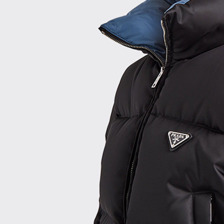 Purchase (Women) PRADA FW22  Black Puffer Jacket Winter Warm Outdoor Down Coat 292056-1WQ8-F0002-S-222