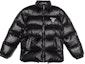 Order (Women) PRADA FW22 Black Puffer Jacket with Logo Print and Zip Design. 292065-11A9-F0002-S-222