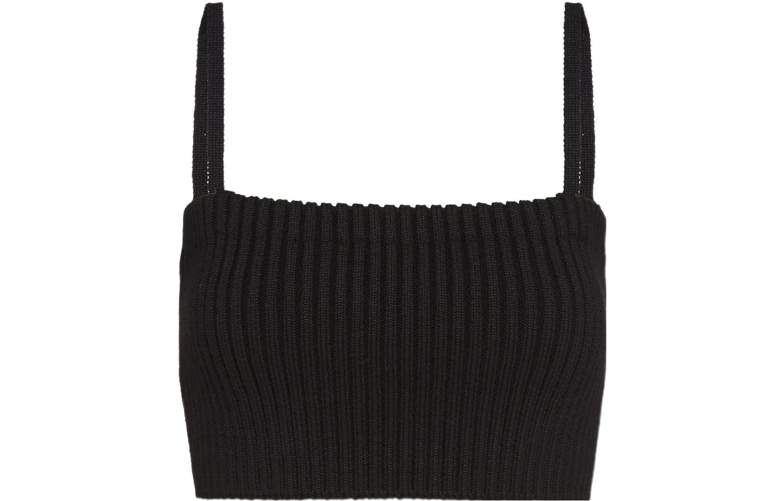 (Women) PRADA FW22  Black Ruched Solid Color Slip Dress P29987-1Z9O-F0002-S-221