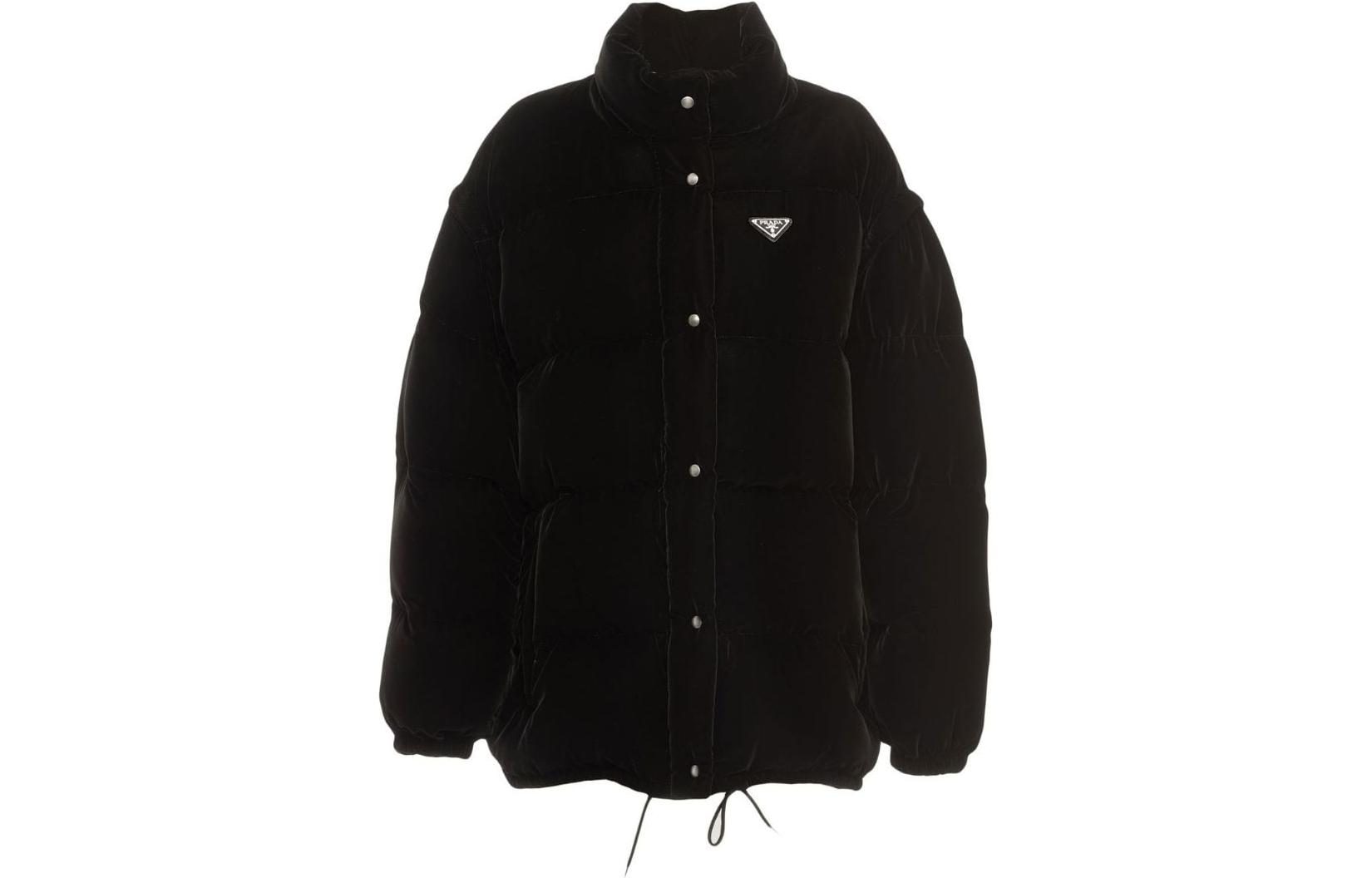 Buy (W) PRADA FW22 黑色純色長袖外套 29X805-1XJX-F0002-S-222