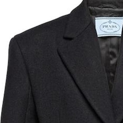 (W) PRADA FW22 黑色純色長袖西裝外套. P504N-180-F0002-S-222 Sizing (W) PRADA FW22 黑色純色長袖西裝外套. P504N-180-F0002-S-222