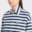 Details for (Women) PRADA FW22 Cropped Denim Jacket with Striped Collar Navy Blue. GFB288-10G2-F0008-S-221