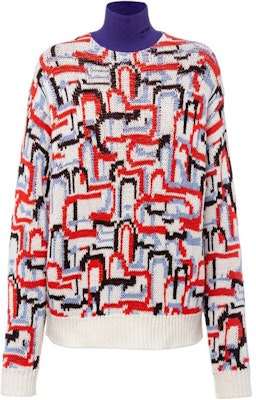 (W) Suéter de Cachemir Cuello Alto Geométrico Naranja PRADA FW22. P26474-114C-F0049-S-222 Buy (W) Suéter de Cachemir Cuello Alto Geométrico Naranja PRADA FW22. P26474-114C-F0049-S-222