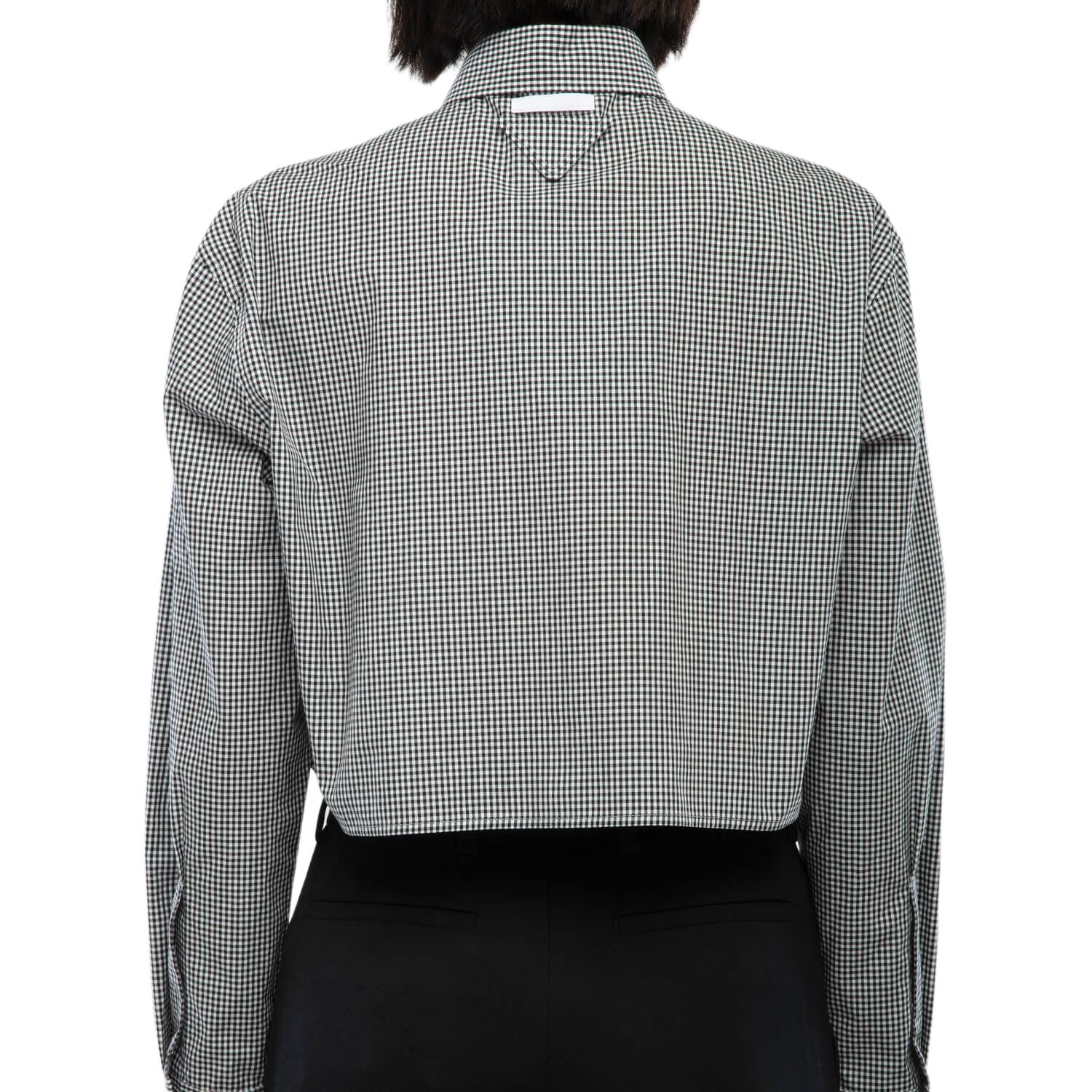 Purchase (W) PRADA FW22 灰色格紋防曬長袖襯衫 P407GC-109C-F0002-S-221