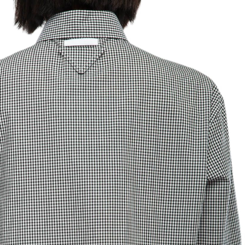 Sizing (W) PRADA FW22 灰色格紋防曬長袖襯衫 P407GC-109C-F0002-S-221