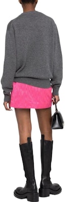 (W) PRADA FW22 Sweater Abu-Abu Solid Knit Crewneck. P24R1A-102N-F0480-S-221 Shop (W) PRADA FW22 Sweater Abu-Abu Solid Knit Crewneck. P24R1A-102N-F0480-S-221